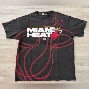 Men's KITH for NBA All-Star Miami Heat khm034967-001 Vintage Tee Black Sz Large